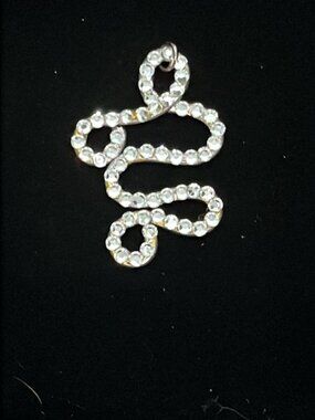 Swirl Rhinestone Embellished Pendant